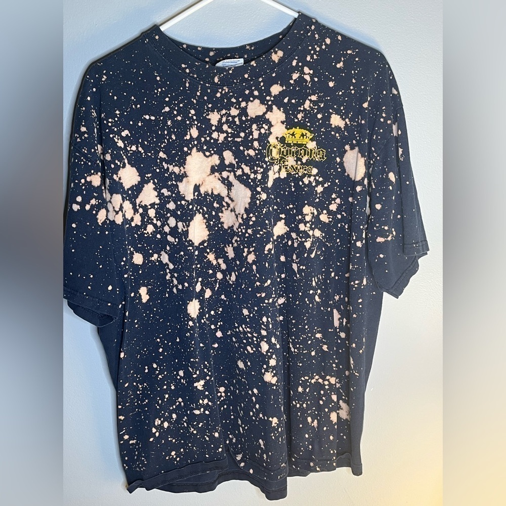Corona graphic bleach dyed tee XL
